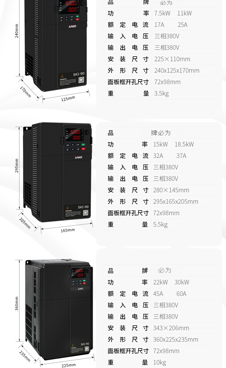 BWI90变频器0.75~90KW