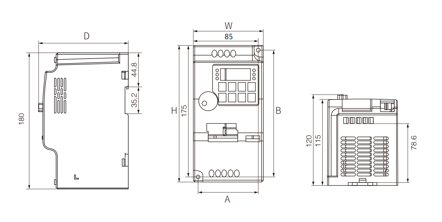 BWI780三相迷你变频器4-5.5kw